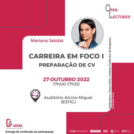 "Carreira em foco I: Preparação de CV" - Open Lectures 