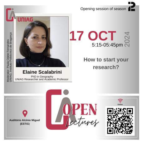 Open Lecture | Professor Elaine Scalabrini - UNIAG