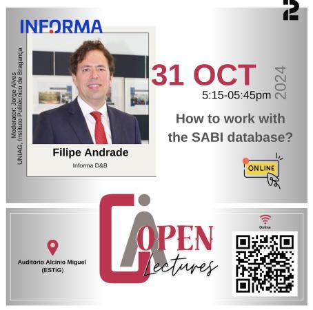 Open Lecture | Filipe Andrade and Dina Francisco - Informa D&B