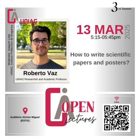 Open Lecture 3 | Roberto Vaz - UNIAG